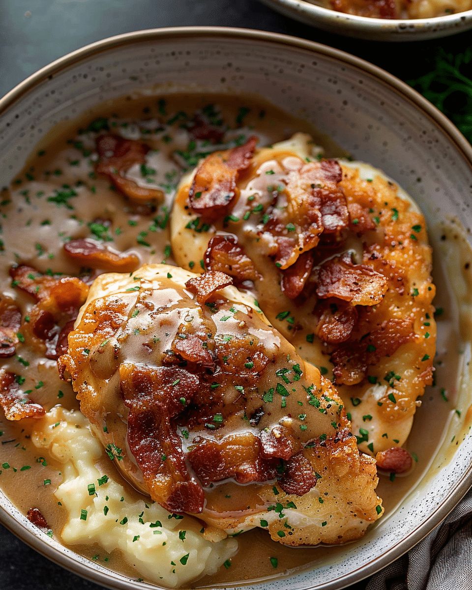 Crispy Bacon Chicken with Homemade Gravy: The Ultimate Comfort Food Recipe step 3
