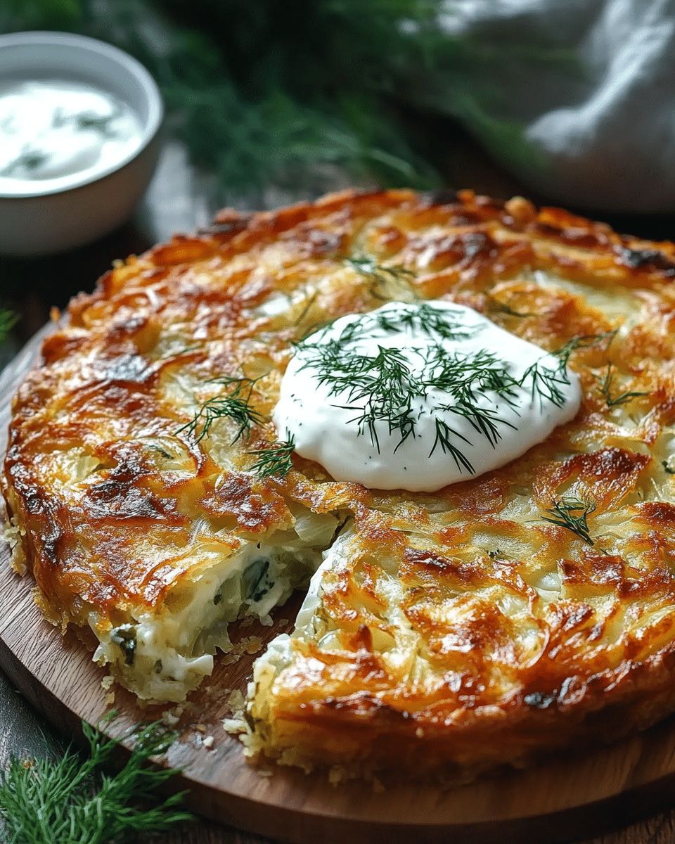Crispy Cabbage Pie Recipe with Tangy Dill Cream Sauce | Cook with Feast step 2