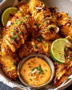 Crispy Coconut Cornflake Chicken with Bang Bang Sauce | Cook With Feast 1