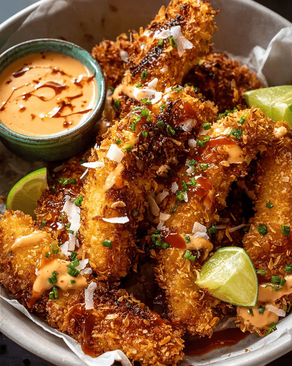 Crispy Coconut Cornflake Chicken with Bang Bang Sauce | Cook With Feast step 3