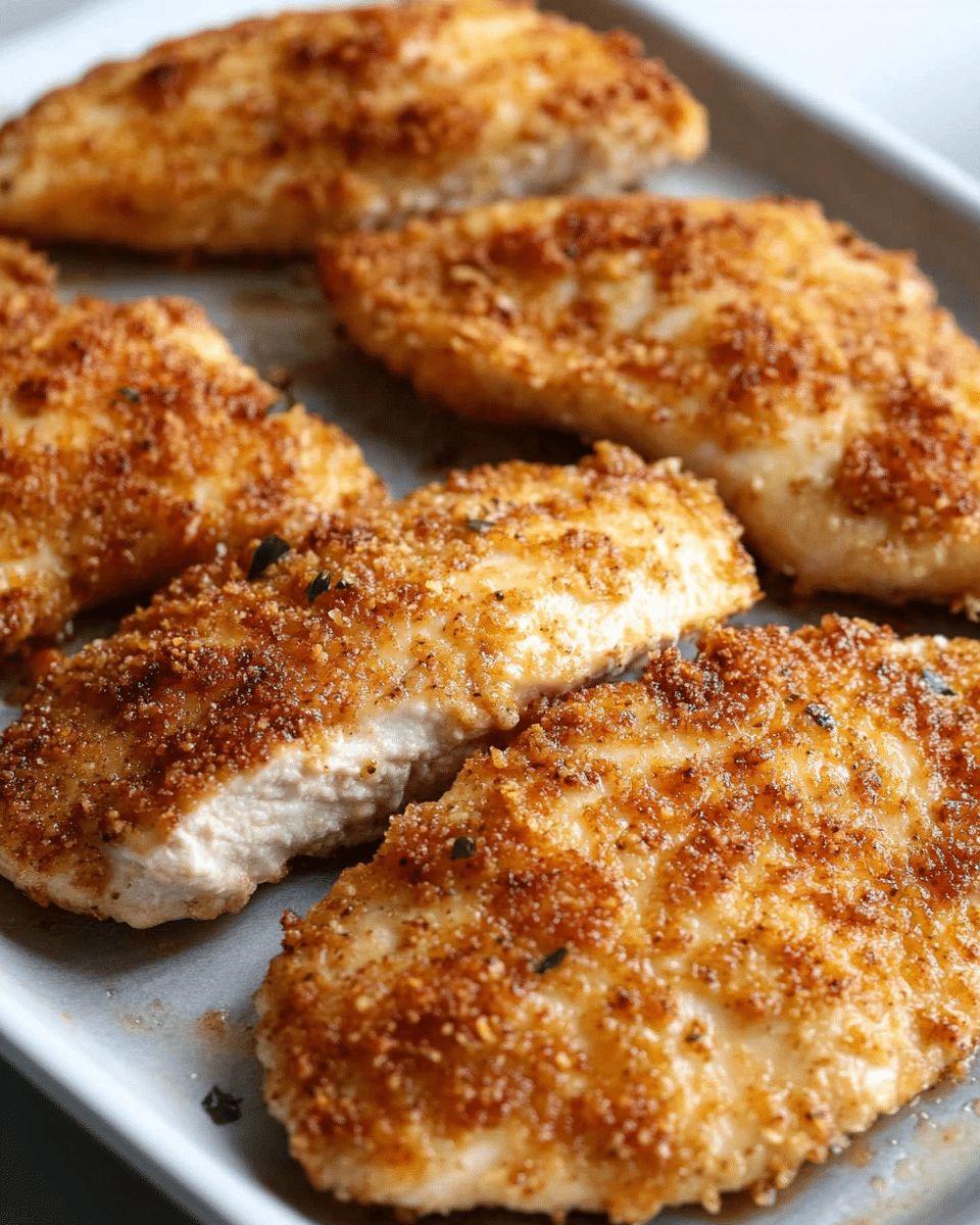 Crispy Garlic Parmesan Baked Chicken Breast: The Easiest Weeknight Dinner step 2