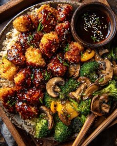 Crispy Gochujang Chicken & Veggie Sheet Pan with Cashew Crunch 1