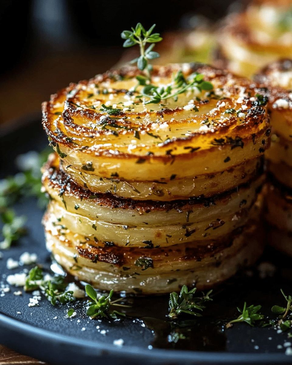 Crispy Golden Herbed Parmesan Potato Stacks: The Ultimate Gourmet Side Dish step 1