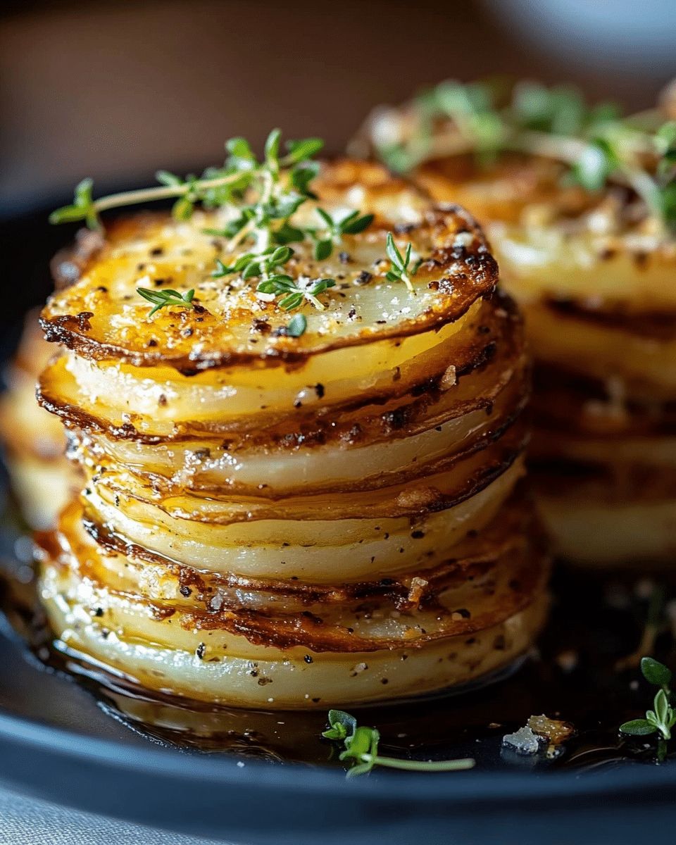 Crispy Golden Herbed Parmesan Potato Stacks: The Ultimate Gourmet Side Dish step 4