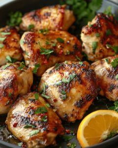 Crispy Oven-Baked Chicken Thighs with Tangy Yogurt Marinade | Cook with Feast 1