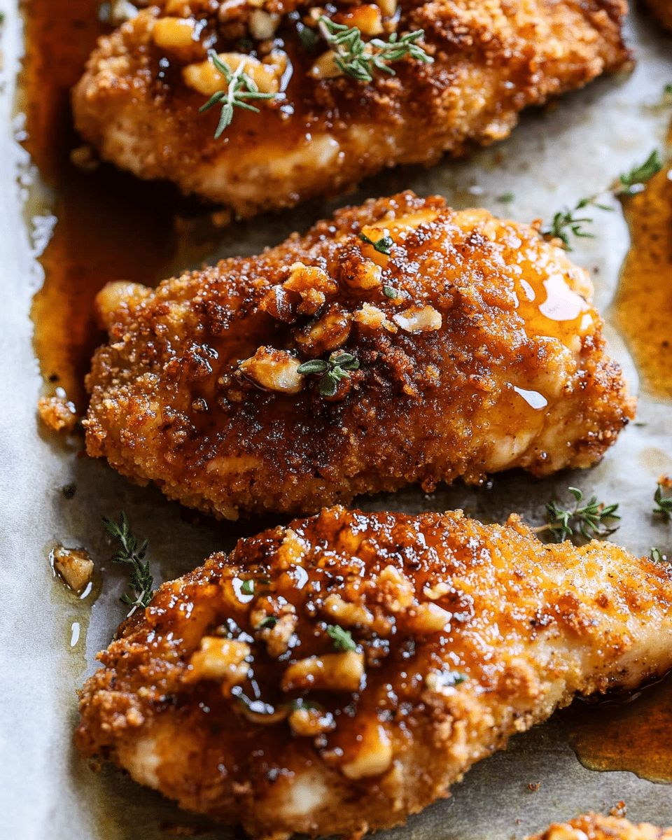 Crispy Pretzel-Crusted Chicken with Sweet and Spicy Honey Glaze step 3