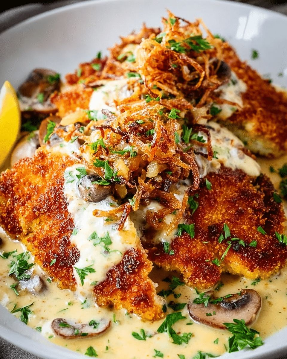 Crispy Veal Cutlets with Mushrooms & Creamy Dijon Sauce: A Gourmet Skillet Dinner step 1