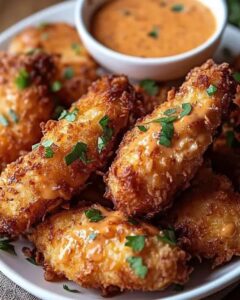 Crunchy Coconut Chicken with Zesty Bang Bang Sauce: A Flavor Explosion 1