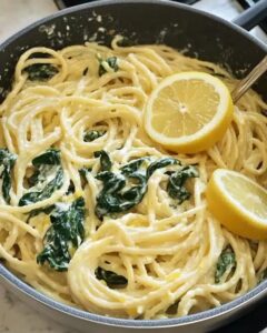 Easy 20-Minute Creamy Lemon Ricotta Pasta with Fresh Spinach 1