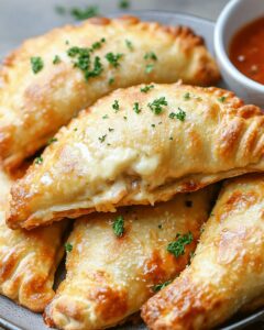 Easy Air Fryer Chicken Alfredo Calzones: Crispy 20-Minute Recipe 1