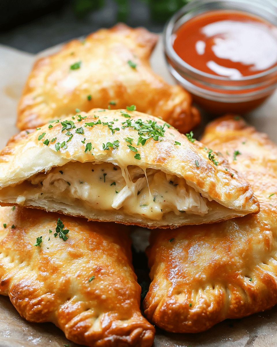 Easy Air Fryer Chicken Alfredo Calzones: Crispy 20-Minute Recipe step 2