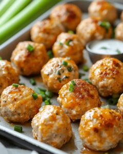 Easy Baked Chicken Meatballs with Blue Cheese Sauce: A 35-Minute Meal 1
