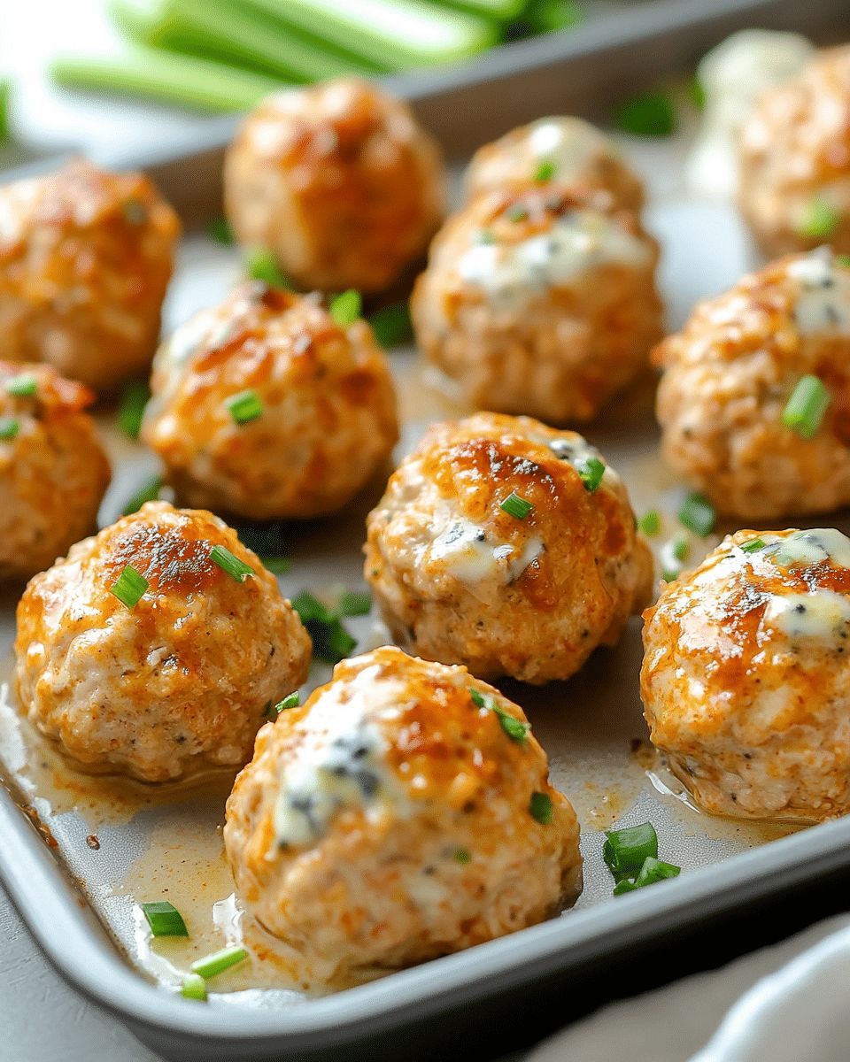 Easy Baked Chicken Meatballs with Blue Cheese Sauce: A 35-Minute Meal step 2