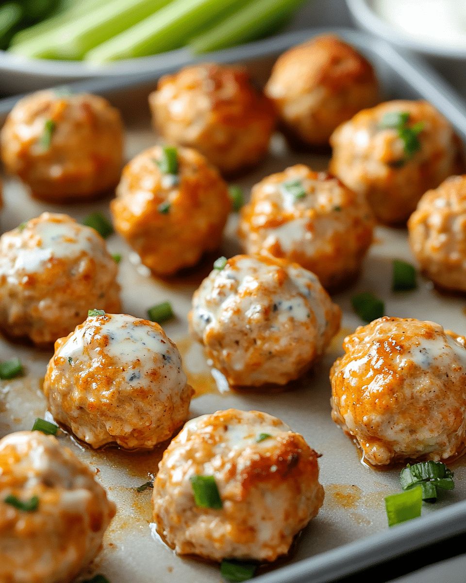 Easy Baked Chicken Meatballs with Blue Cheese Sauce: A 35-Minute Meal step 3