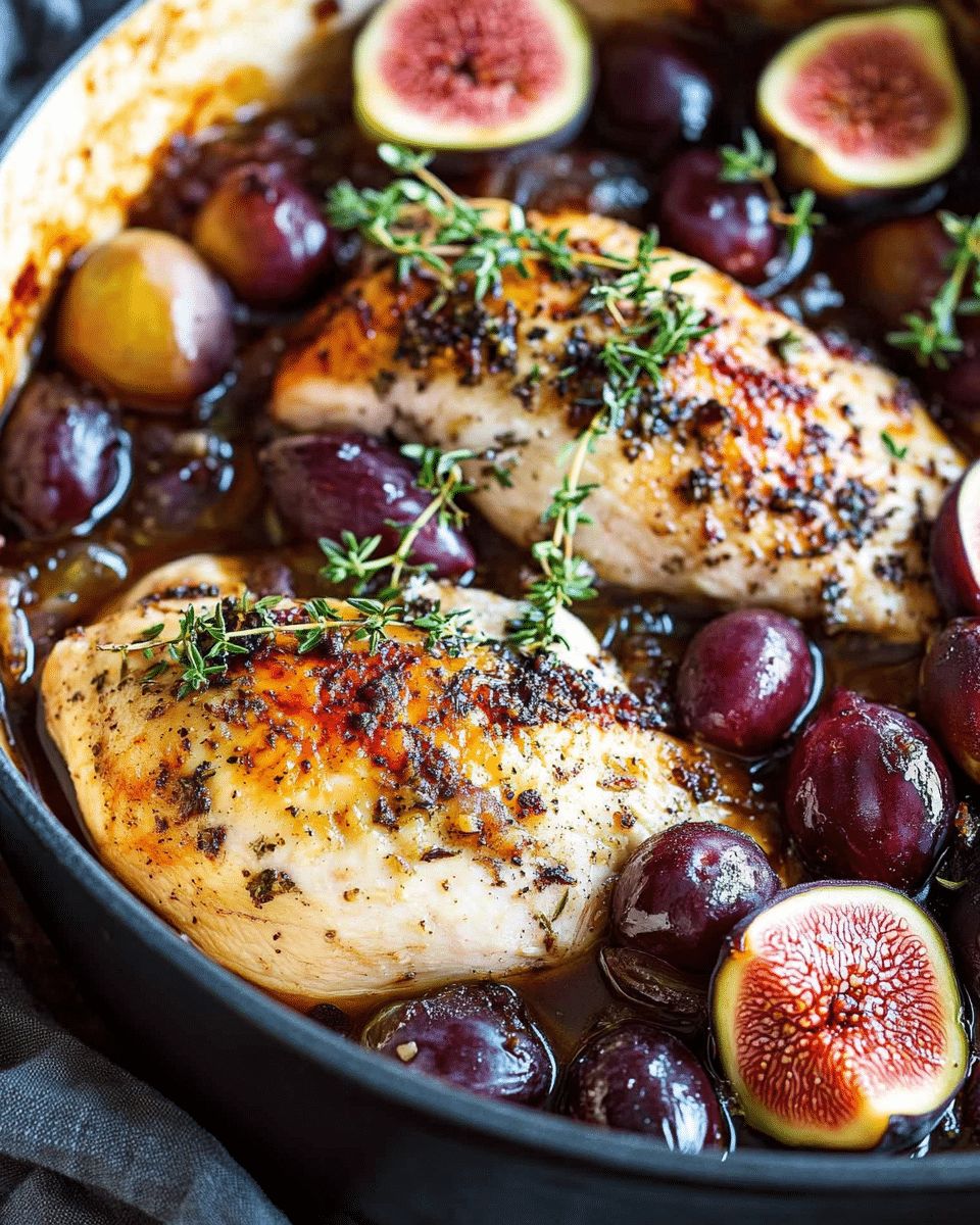 Easy Baked Chicken with Grapes and Figs: A Savory 30-Minute Meal step 3