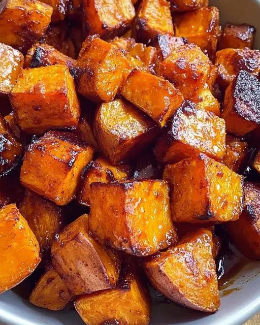 Easy Caramelized Maple Cinnamon Roasted Sweet Potatoes Recipe step 1