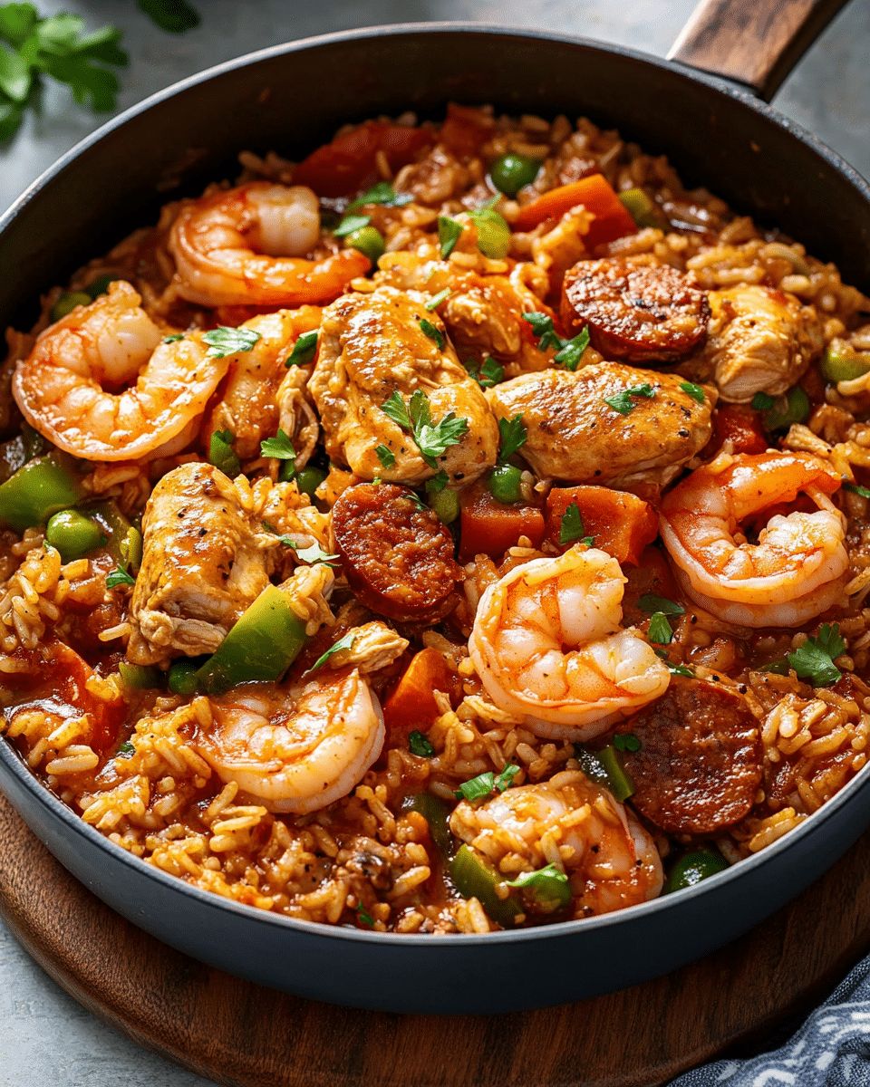 Easy Chicken and Shrimp Jambalaya Recipe – Authentic Creole Flavor step 2