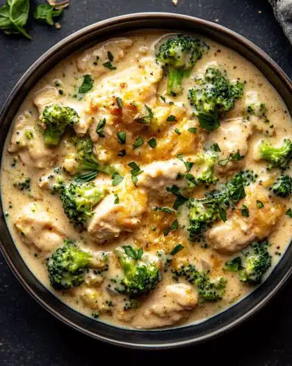 Easy Creamy Chicken and Broccoli Skillet Recipe (Slow Cooker & Instant Pot) step 4