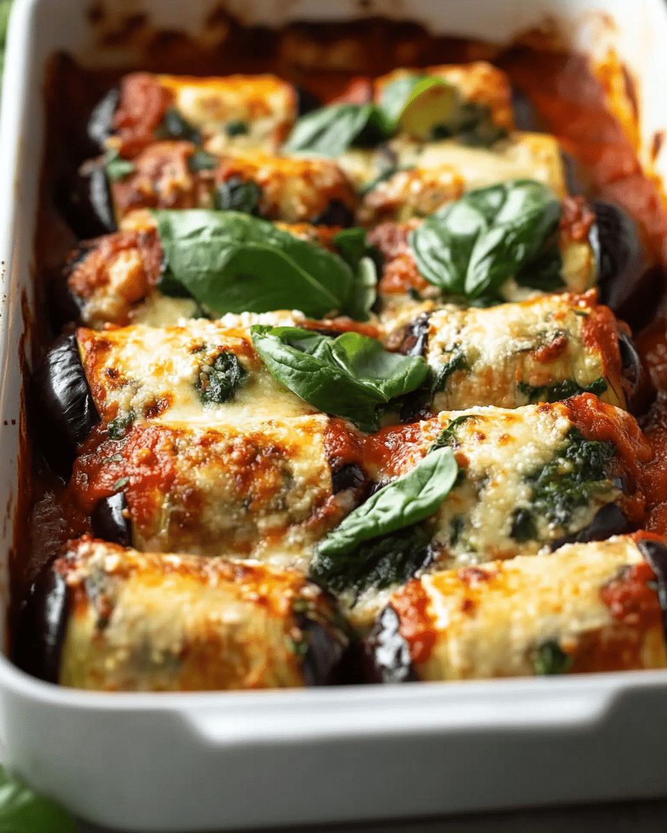 Easy Eggplant Roll-Ups with Creamy Ricotta and Spinach | Cook With Feast step 5