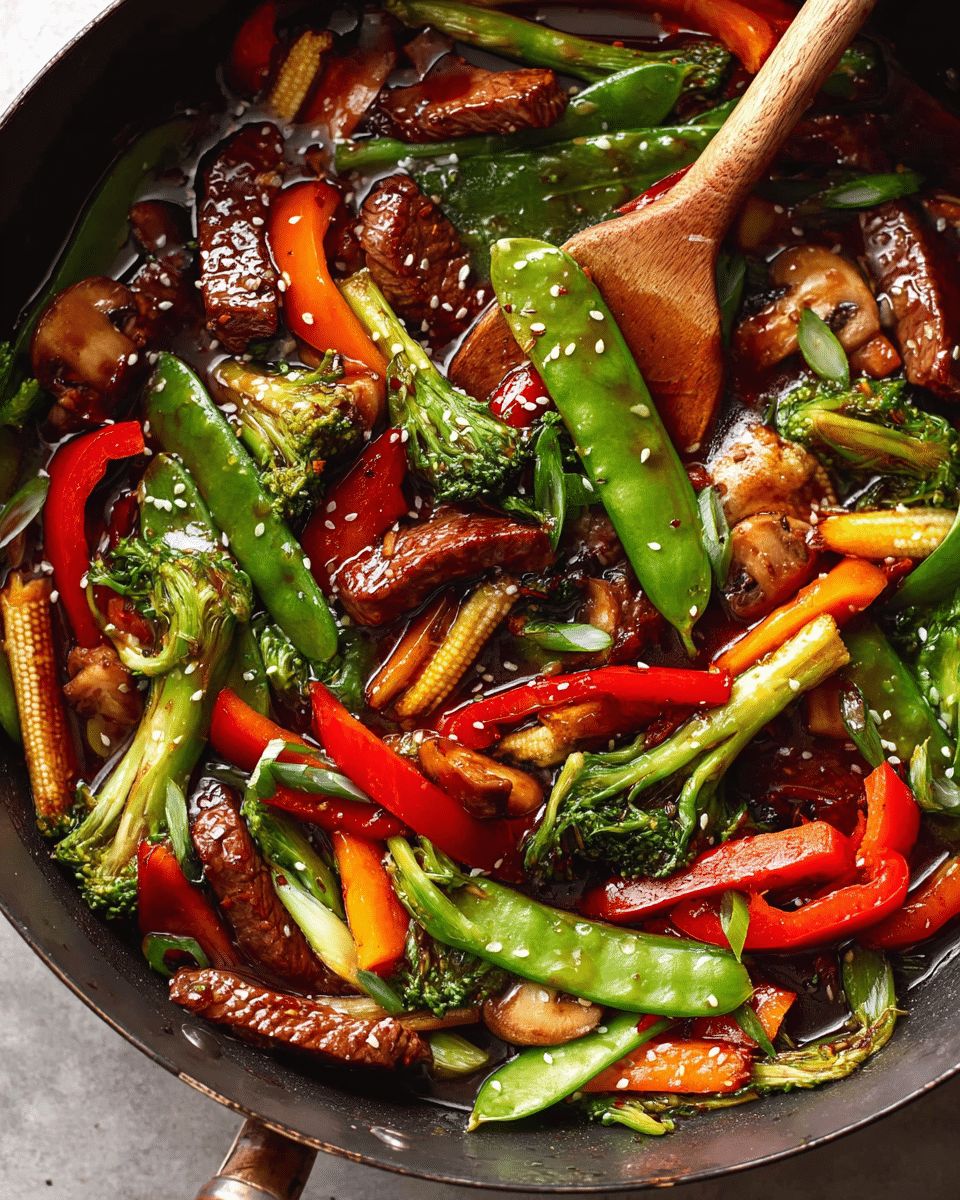 Easy Garlic Ginger Beef Stir Fry – Better Than Takeout | Cook with Feast step 10