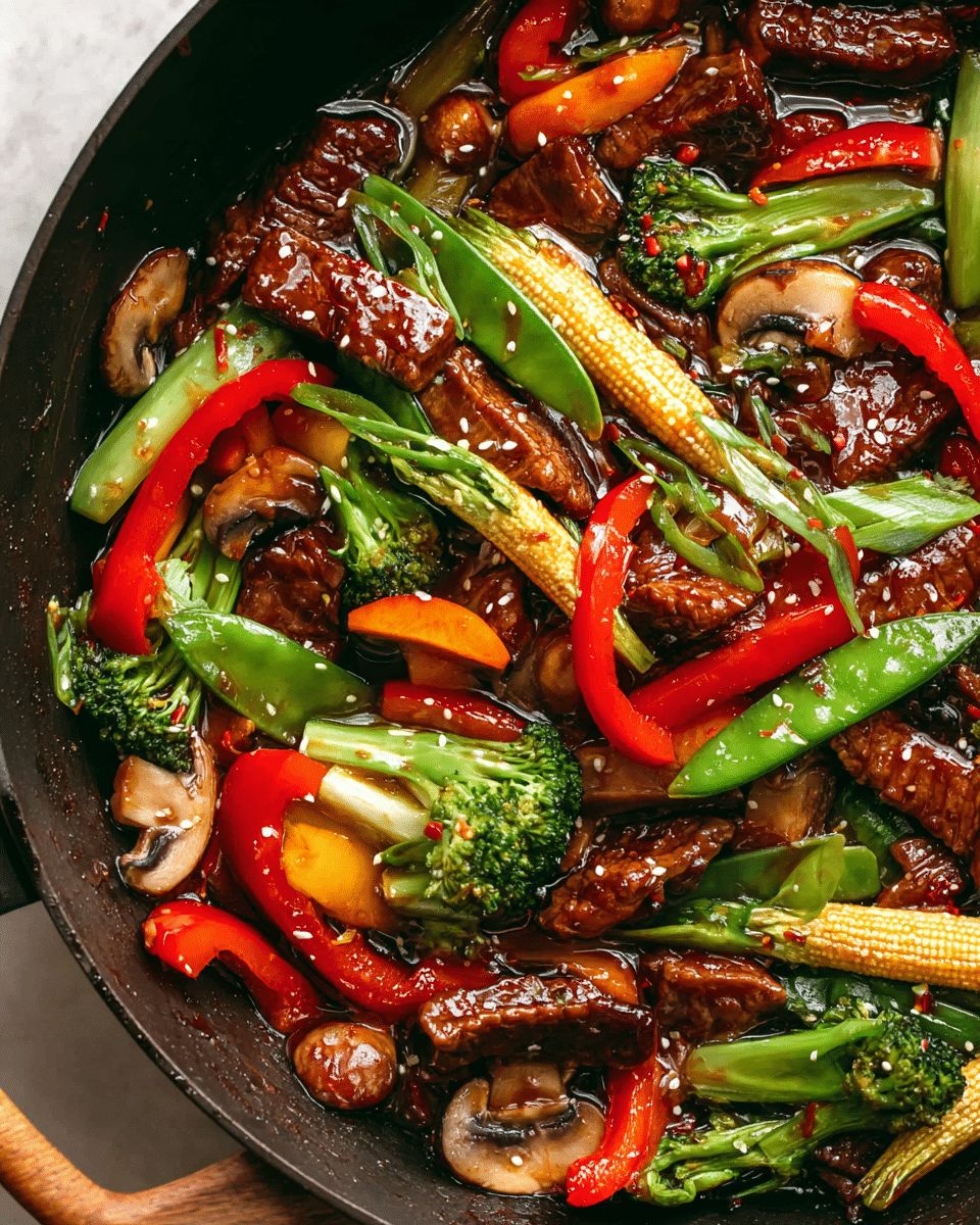 Easy Garlic Ginger Beef Stir Fry – Better Than Takeout | Cook with Feast step 5