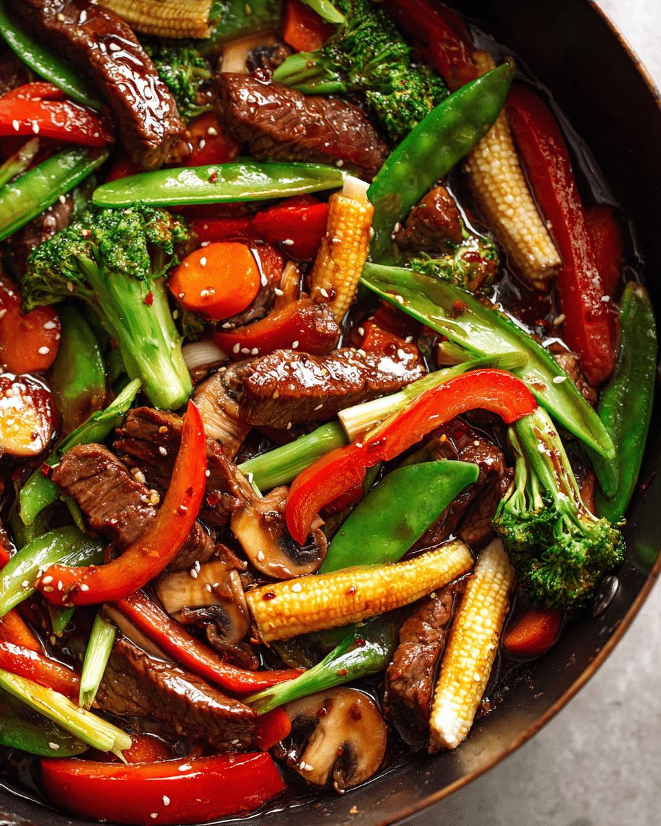 Easy Garlic Ginger Beef Stir Fry – Better Than Takeout | Cook with Feast step 7