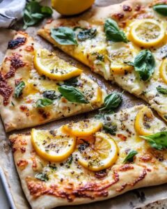 Easy Lemon Basil Cheese Flatbread Recipe: A Zesty Gourmet Delight 1