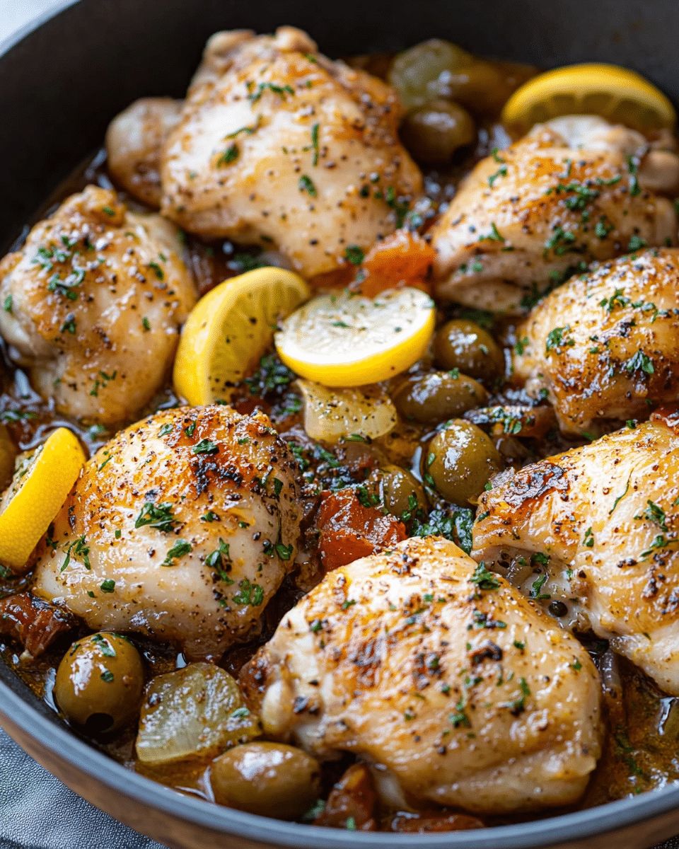 Easy Lemon Olive Chicken Thighs: The Ultimate One-Pan Mediterranean Dinner step 3