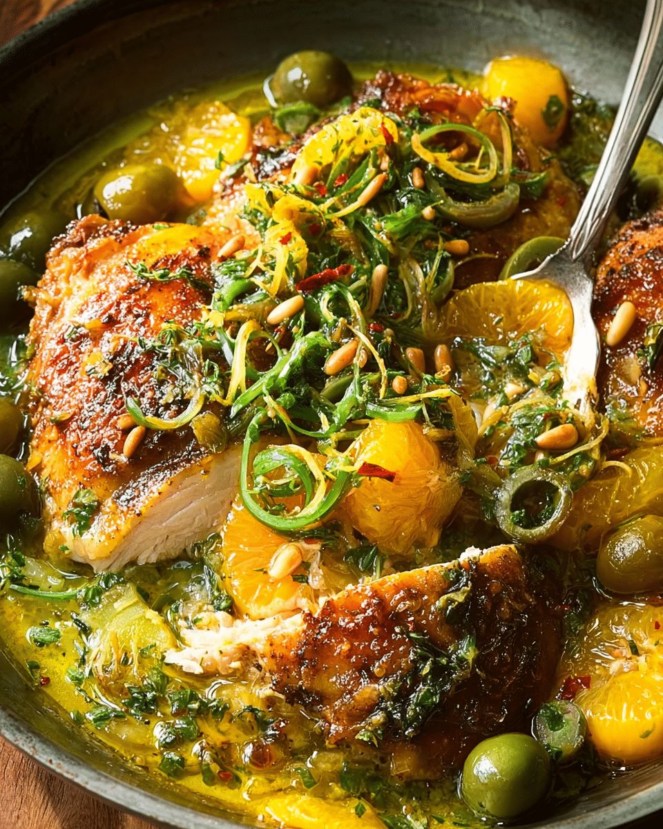 Easy Mediterranean Chicken with Warm Citrus Olive Salsa step 2