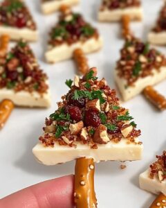 Festive Candied Pecan and Cranberry Brie Bites: The Perfect Holiday Appetizer 1