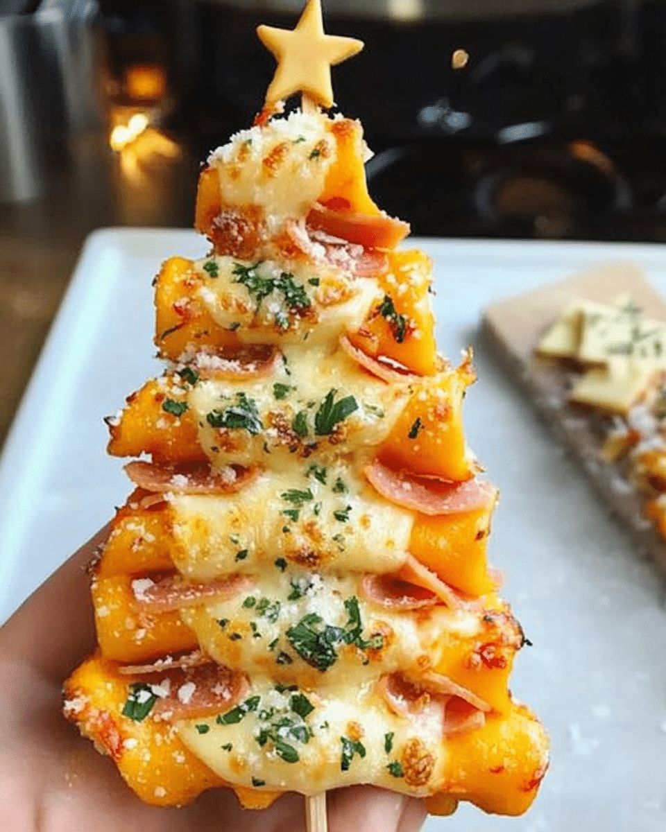 Festive Christmas Tree Pizza Bites: Easy Holiday Appetizer Recipe step 1