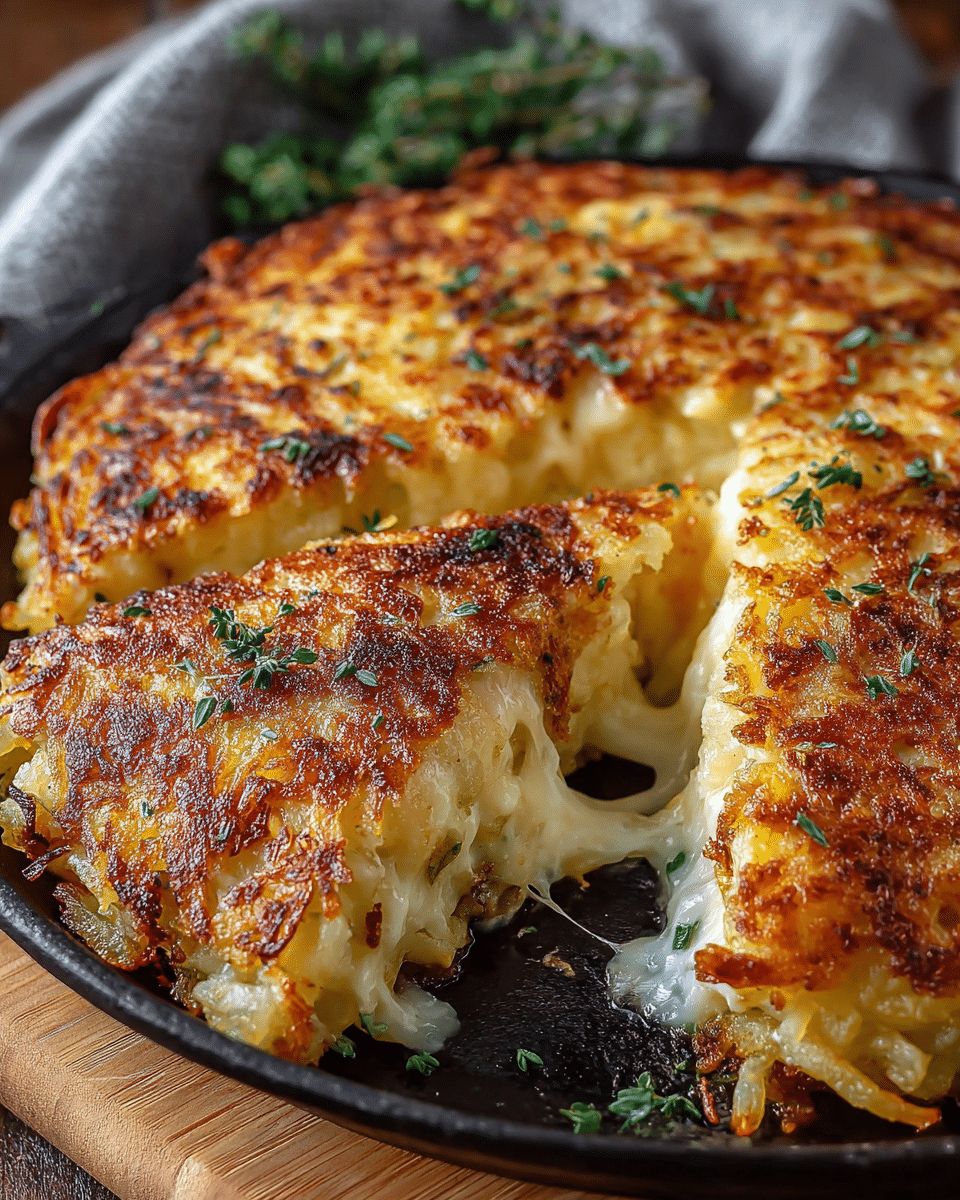 Four-Cheese Potato Rösti: The Ultimate Crispy, Melty Skillet Recipe step 3