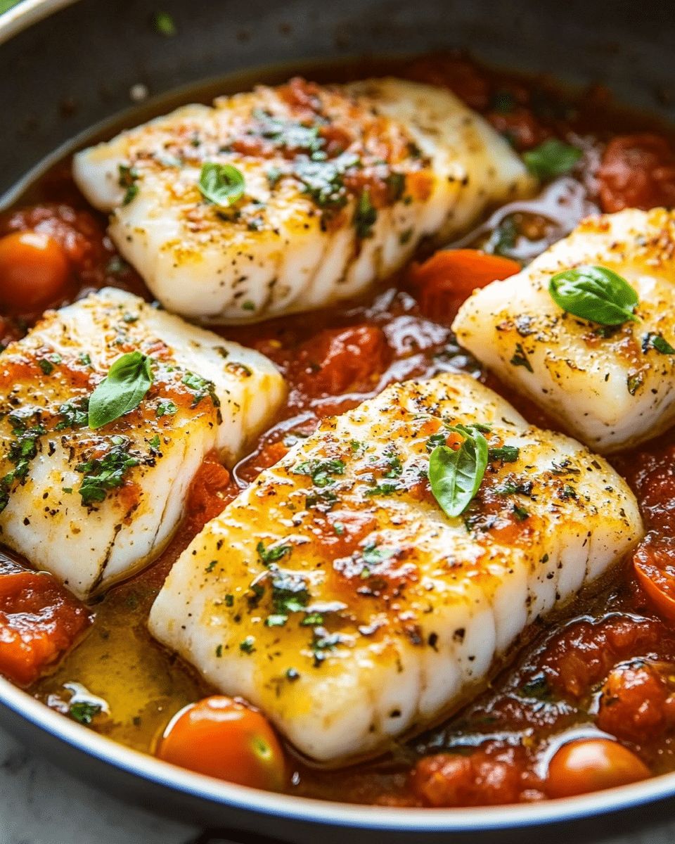 Fresh Cod with Tomato Basil Sauce: A 20-Minute Mediterranean Escape step 2