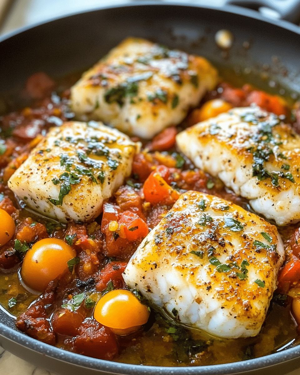 Fresh Cod with Tomato Basil Sauce: A 20-Minute Mediterranean Escape step 3