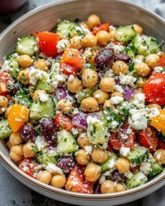 Fresh Mediterranean Chickpea Salad with Tzatziki Dressing Recipe 1
