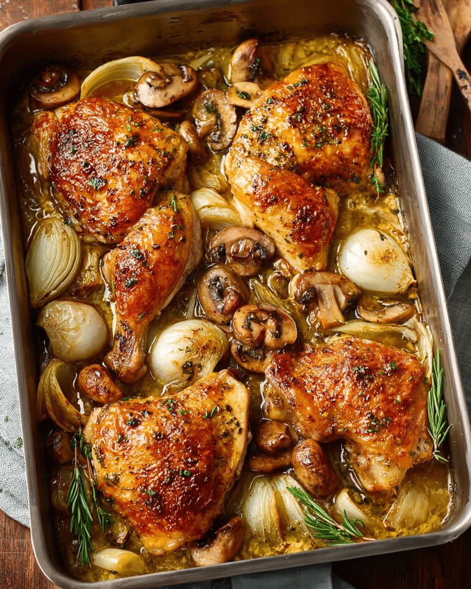 Garlic Herb Roasted Chicken with Mushrooms: The Ultimate One-Pan Comfort Meal step 5