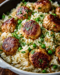 Garlic Meatball and Herb Rice Skillet — A One-Pan Comfort Classic 1