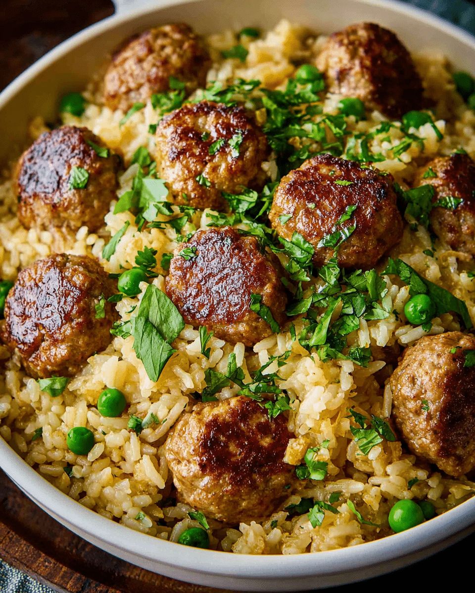 Garlic Meatball and Herb Rice Skillet — A One-Pan Comfort Classic step 5