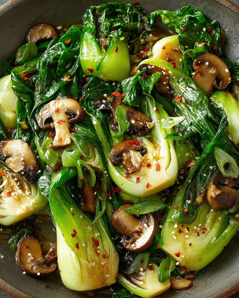 Garlic Mushroom Bok Choy Stir-Fry: A 20-Minute Healthy Asian Delight step 4
