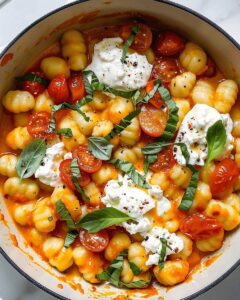 Gnocchi with Burst Cherry Tomatoes and Creamy Burrata: A 30-Minute Gourmet Dinner 1