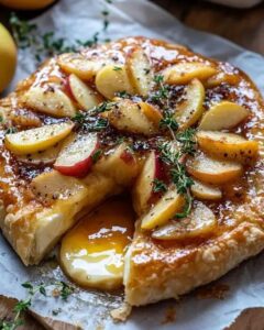 Golden Baked Brie with Caramelized Apples and Thyme | Cook with Feast 1