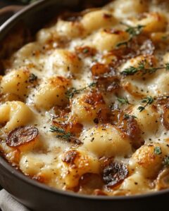 Golden Baked Gnocchi with Caramelized Onions and Gruyère: The Ultimate Skillet Comfort Food 1