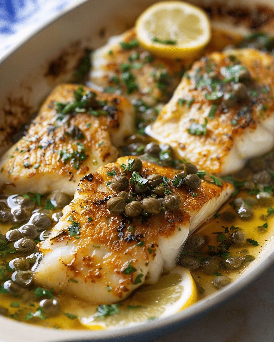 Golden Lemon-Caper Cod: A Crispy, 20-Minute Gourmet Seafood Dinner step 2