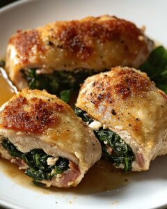 Gourmet Chicken Involtini with Spinach, Speck, and Asiago 1