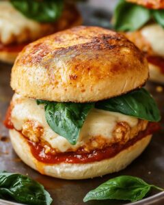 Gourmet Chicken Parmesan Burgers with Melted Mozzarella | Quick Dinner Recipe 1