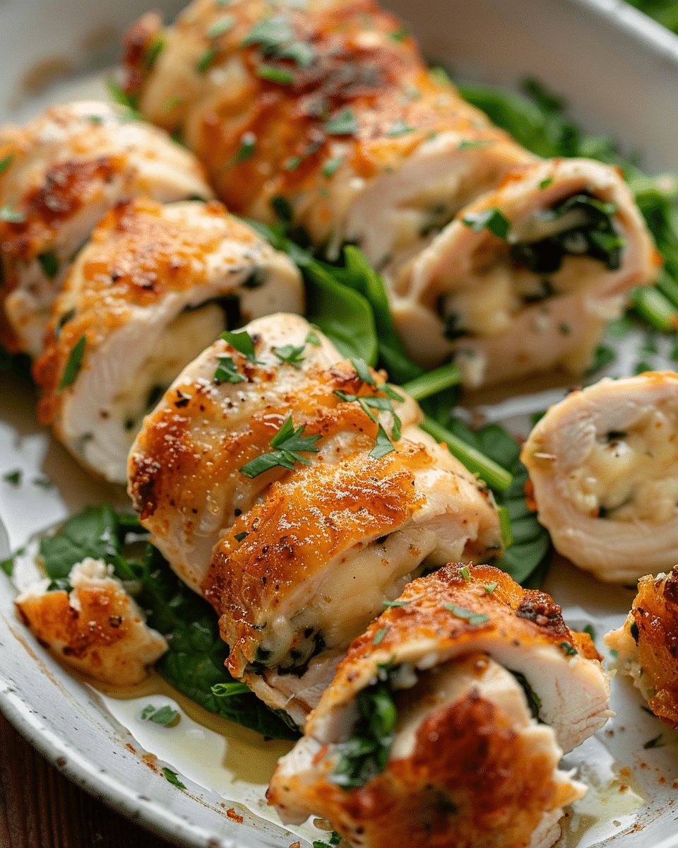 Gourmet Chicken Rolls with Fontina and Spinach – Easy Involtini Recipe step 5