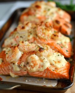 Gourmet Mozzarella and Shrimp Stuffed Salmon Fillets - The Ultimate Recipe 1