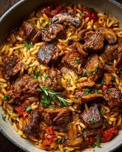 Greek-Style Lamb & Orzo Stew with Mushrooms: The Ultimate Comfort Meal 1