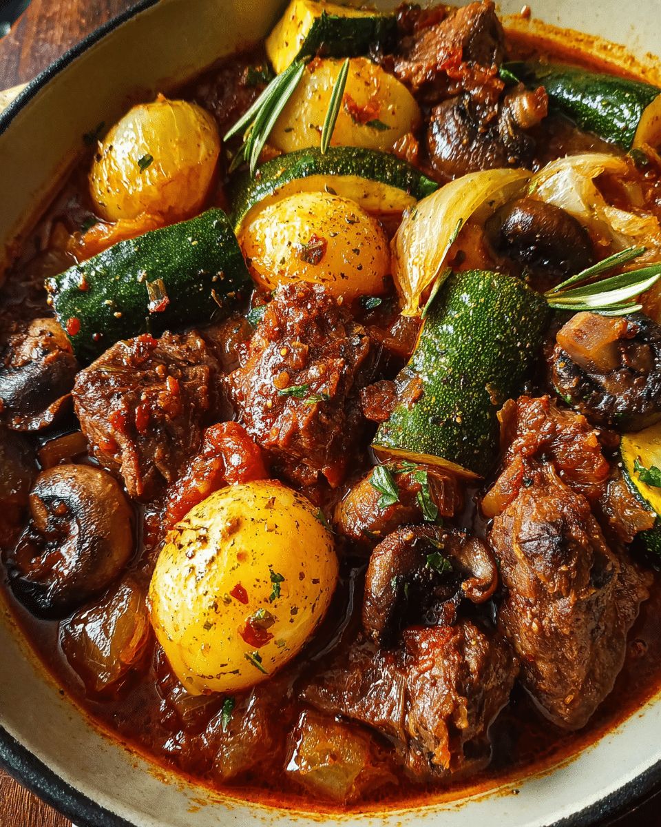 Greek Summer Beef Stifado with Zucchini & Mushrooms: The Ultimate Comfort Recipe step 2