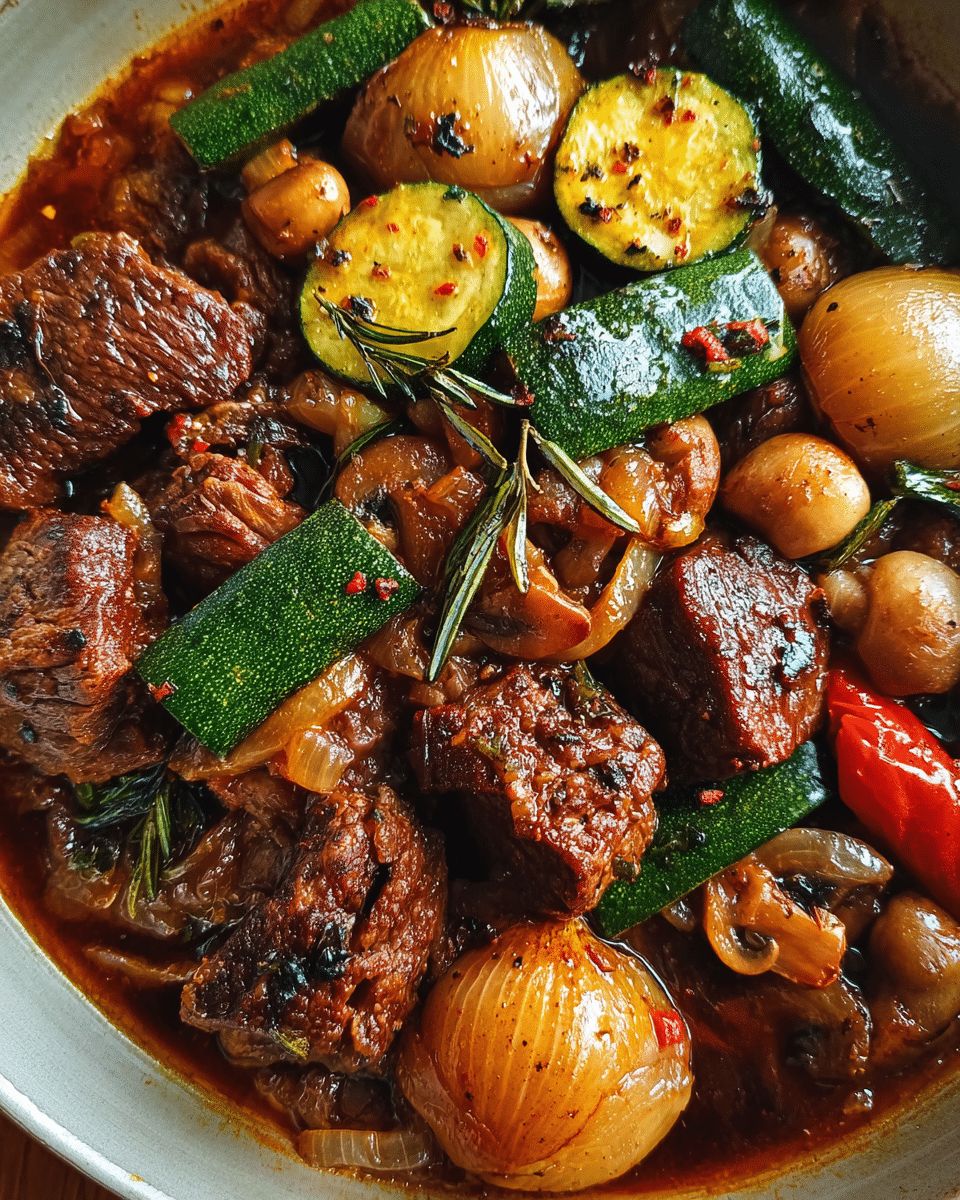 Greek Summer Beef Stifado with Zucchini & Mushrooms: The Ultimate Comfort Recipe step 4